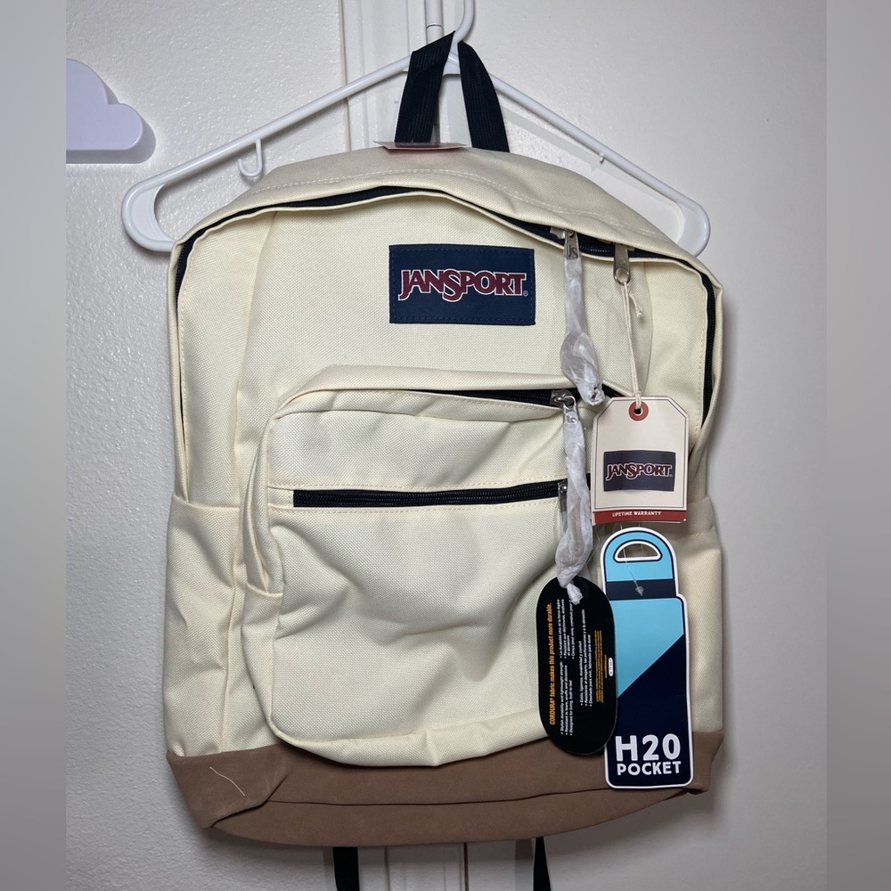 jansport backpack in the color coconut